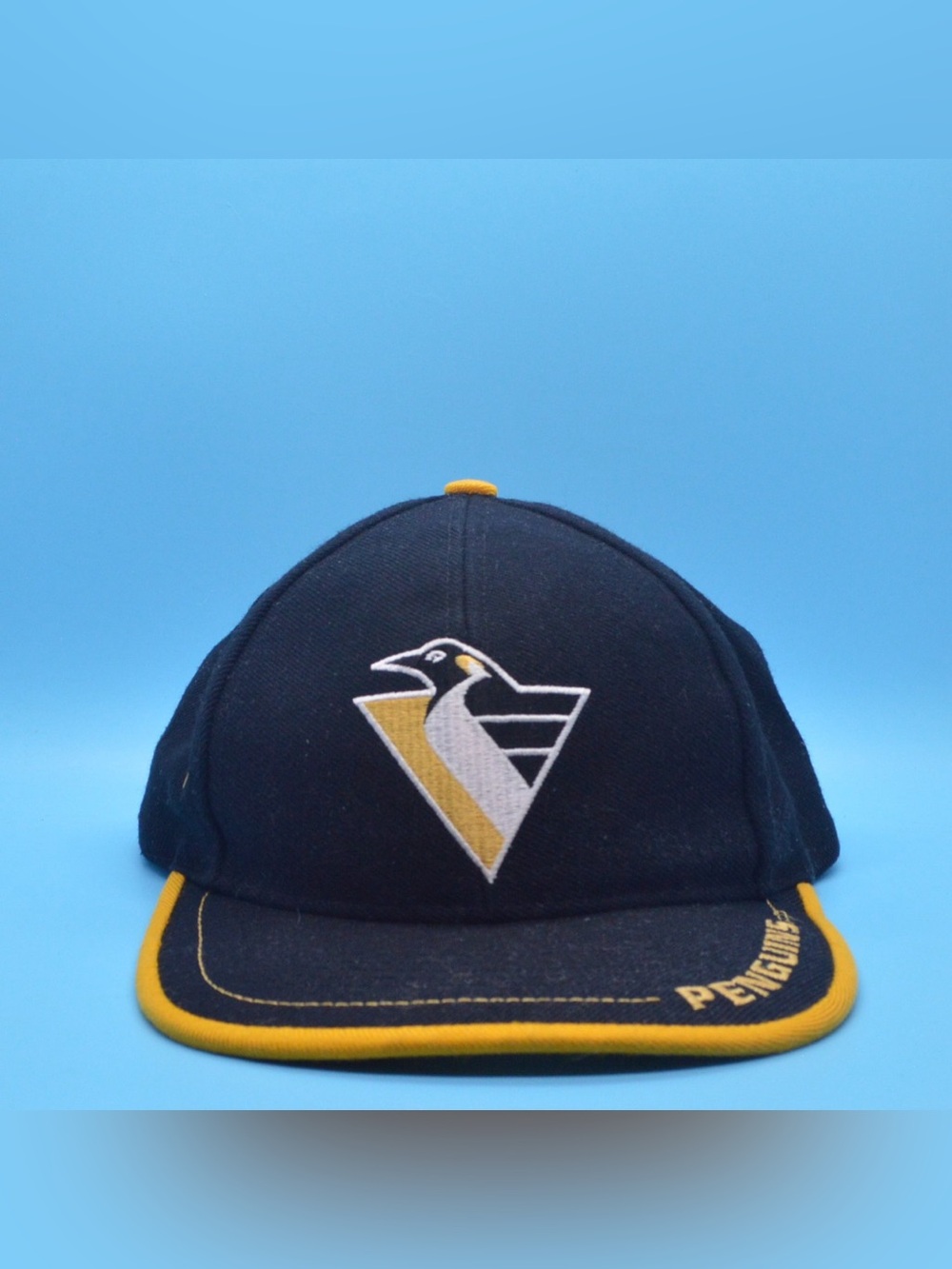 Logo Athletic Pittsburgh Penguins NHL Robo Pen Strapback Hat OSFA